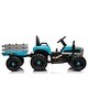 preview thumbnail 13 of 11, 12V Ride-on Tractor with Trailer for Kids, Electric Car Toy with Remote, Bluetooth, MP3 & LED Lights