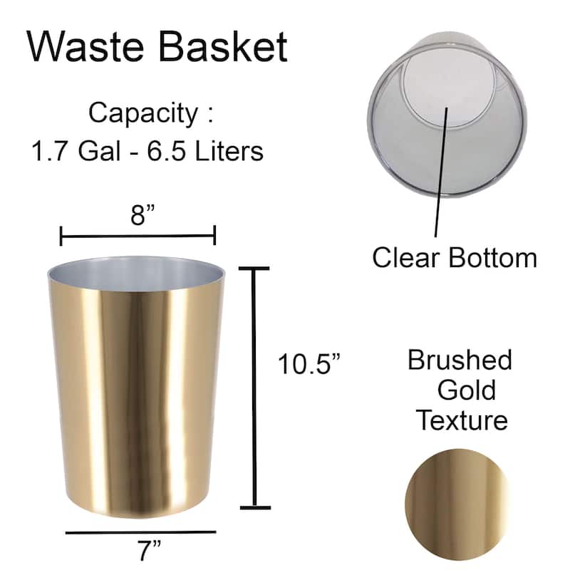 Brushed Gold Bathroom Accessory Set