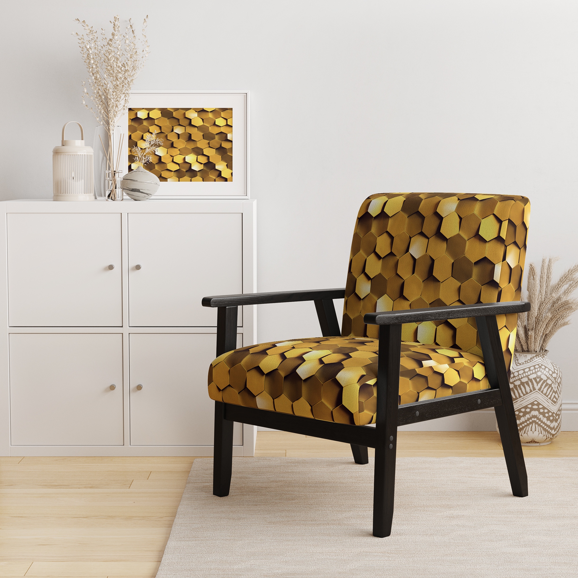 Honeycomb accent online chair