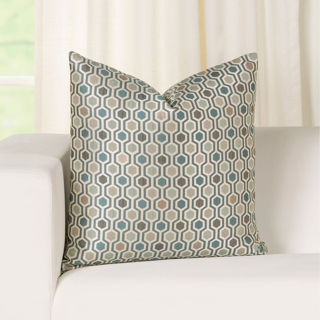 Hamburgo Geometric Stitched Throw Pillow