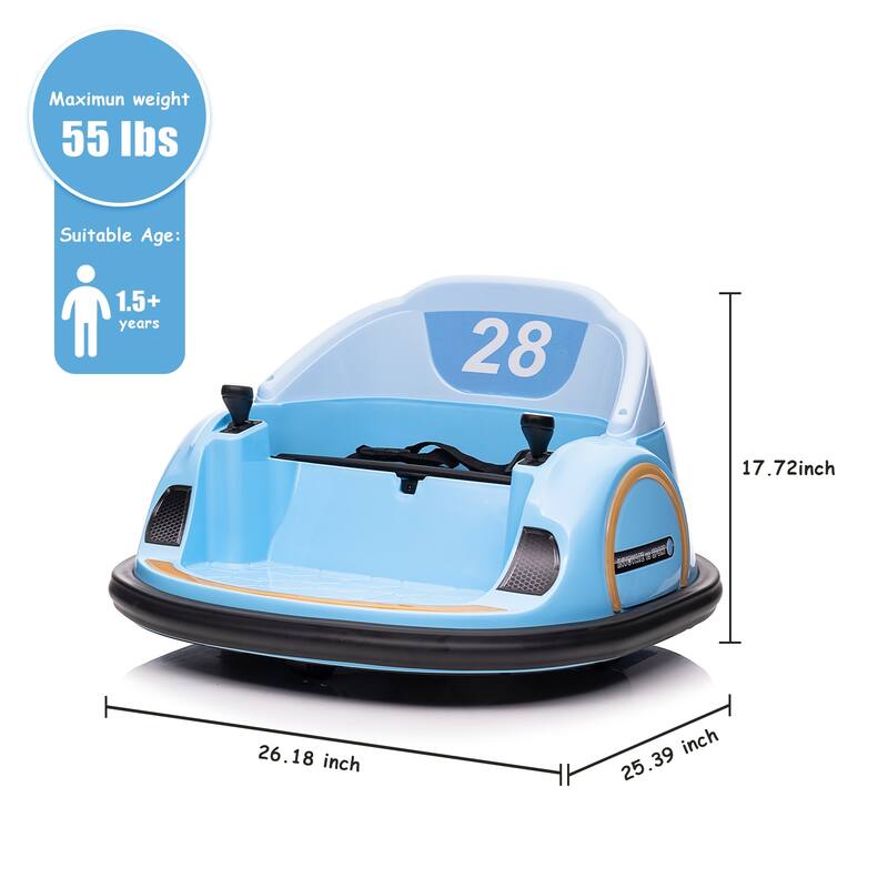 Electric 12V Ride On Bumper Car for Kids Gifts