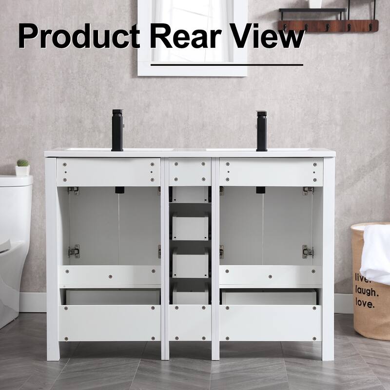 Bathroom Vanity Set W/Drop in Sink Faucet Cabinet Combo