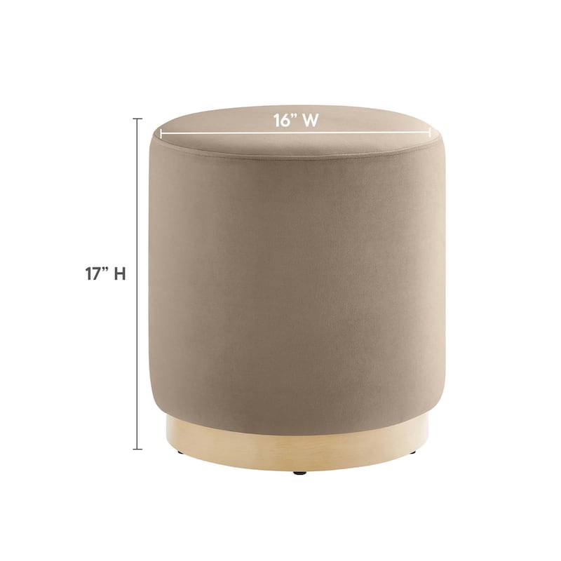 Tilden 16"/23"/29"/38" Performance Velvet Upholstered Ottoman