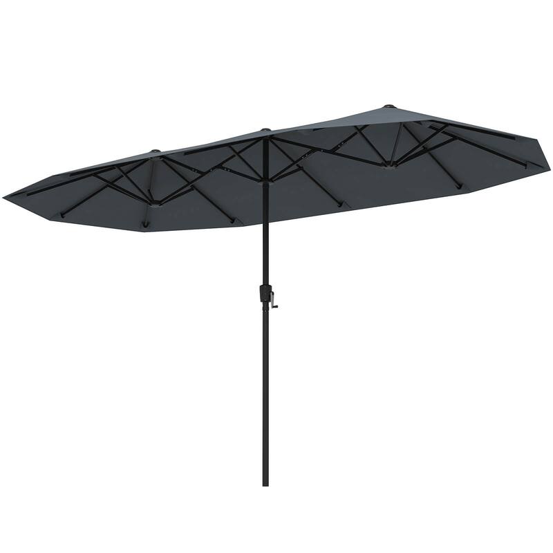 Costway 13 FT Large Patio Umbrella Outdoor Double-Sided Table Market - See Details