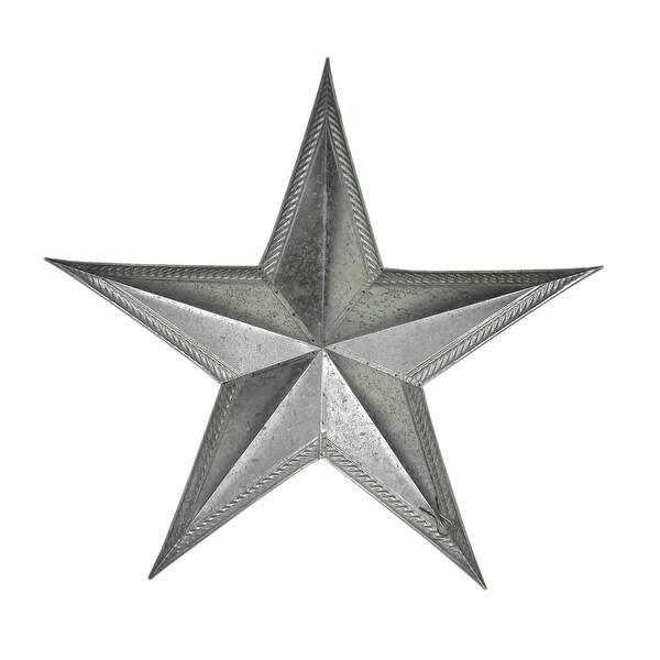 Shop 18 Inch Galvanized Metal Star Rustic Wall Art Indoor Outdoor Decorative Hanging Western Home Decor Overstock 18059637