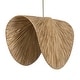 preview thumbnail 4 of 8, Uttermost Bend 1 Light Raffia Pendant - N/A