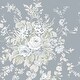 preview thumbnail 4 of 2, Shabby Chic by Rachel Ashwell Garden Floral Slate Grey Wallpaper