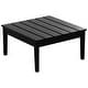 preview thumbnail 19 of 70, POLYTRENDS Shoreside HDPE Eco-Friendly All Weather Square Modern 32" Conversation Table