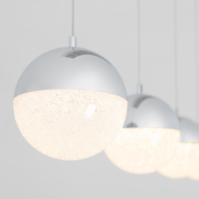 Artika Sparkle 4-Light LED Pendant Ceiling Light, Chrome