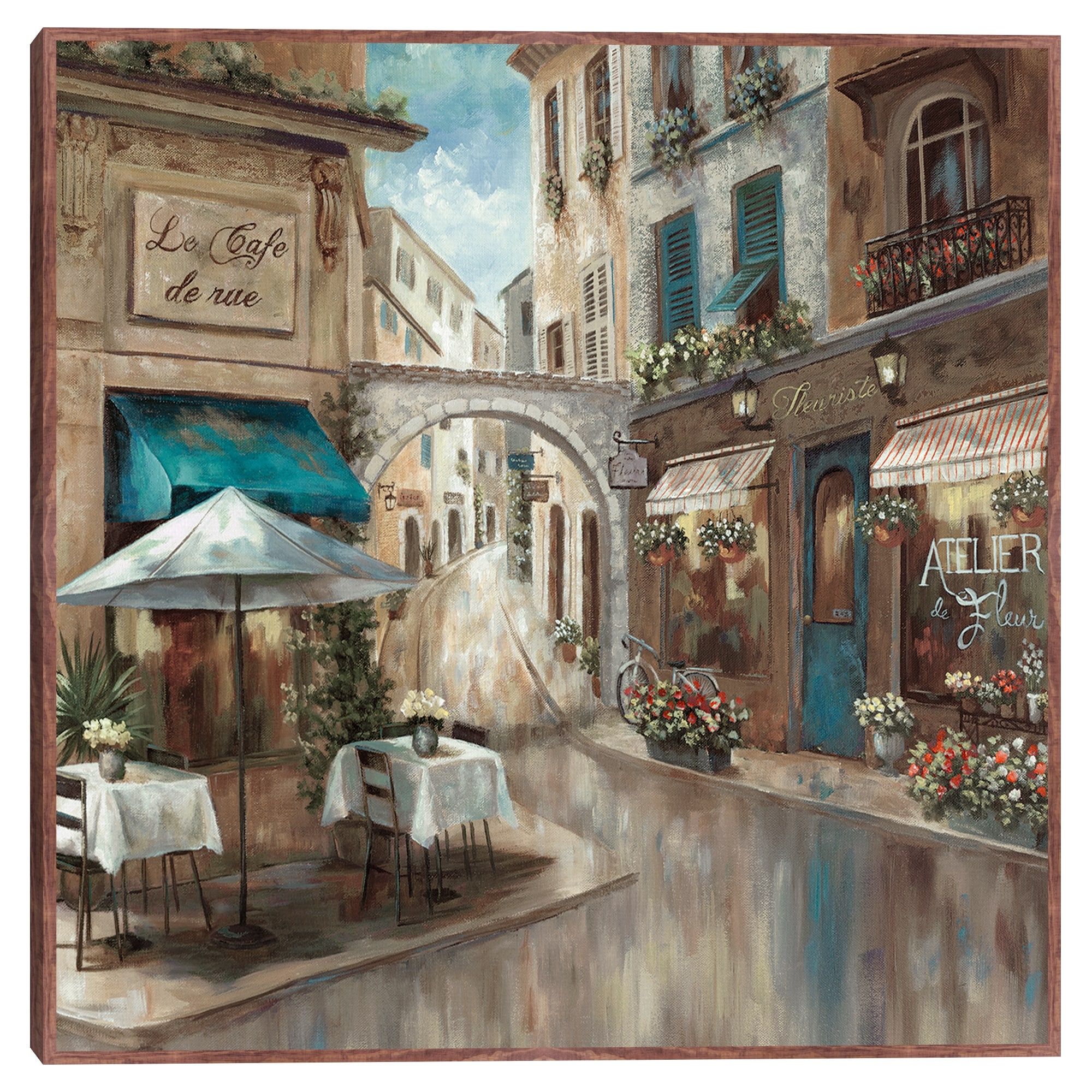 Provence Café I by Nan Framed Canvas Art Print
