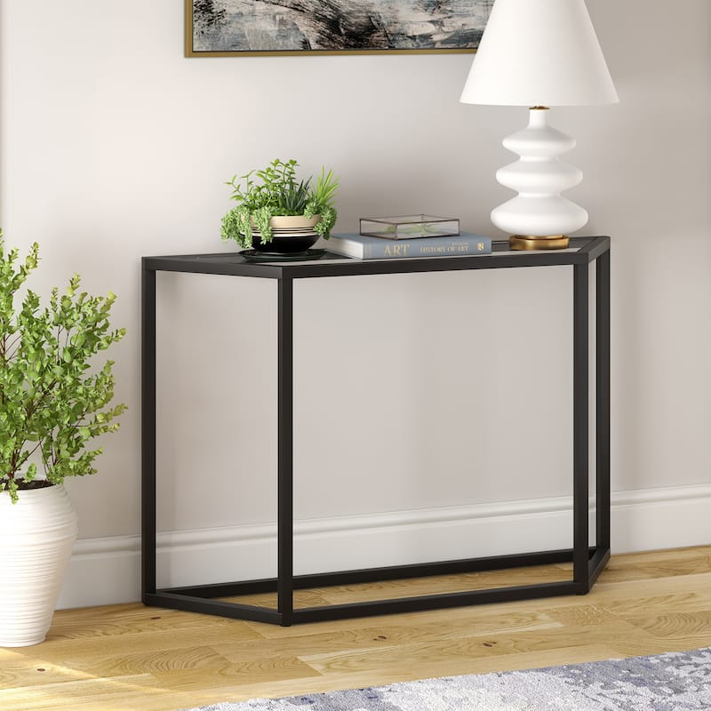 Levi 44'' Wide Trapezoid Console Table - 44" Wide - Blackened Bronze