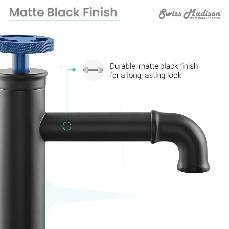 Avallon 12 Single Handle, Bathroom Faucet in Matte Black