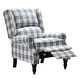 preview thumbnail 17 of 100, Olympus Upholstered Classic Manual Wingback Recliner with Spindle Legs by HULALA HOME