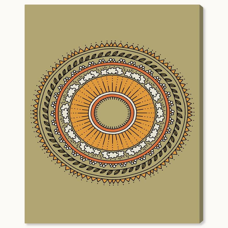 Wynwood Studio Canvas Abstract Four Season Cycles Green Modern & Contemporary Wall Art Canvas Print
