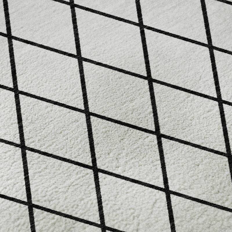 Premium Washable Super Soft Diamond Trellis Mayfield Rug