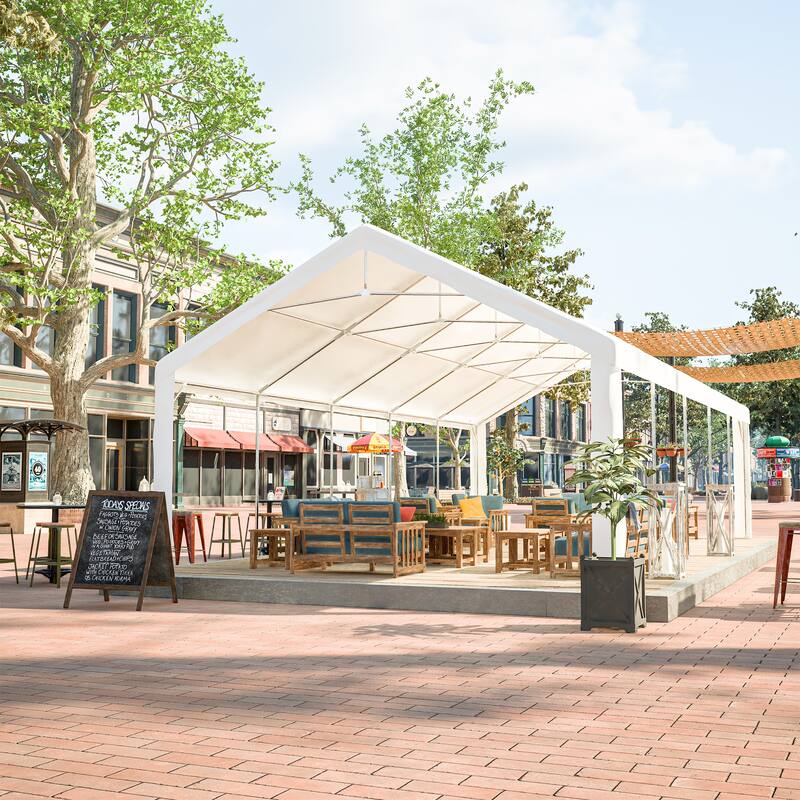 16 x 32FT Party Tent Heavy Duty, Large Wedding Event Shelters with 3 Storage Bags, Outdoor Canopy Gazebo Commercial Tents