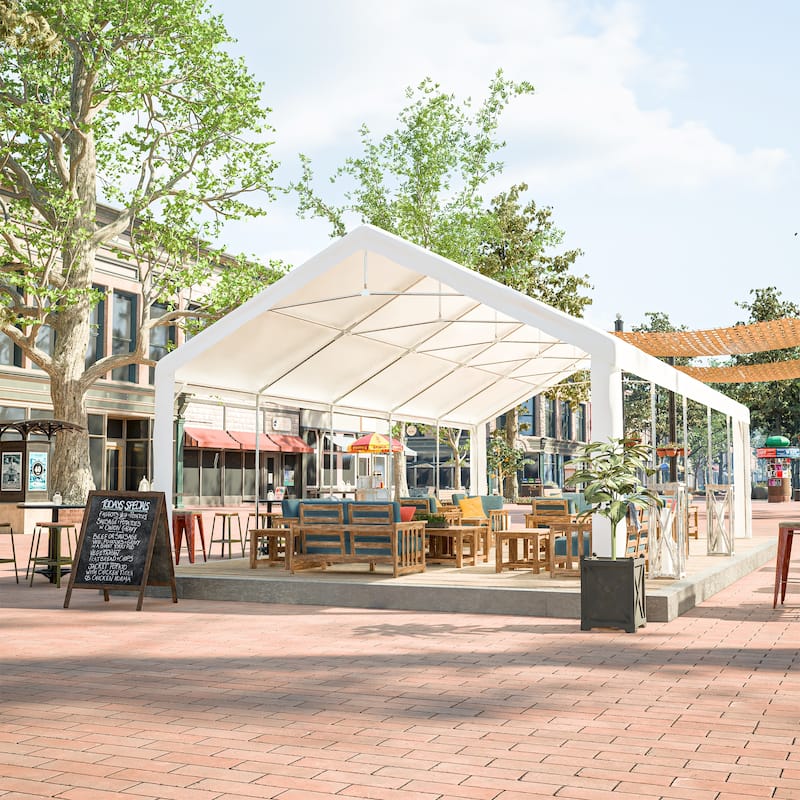 GDFStudio - Nashua Waterproof Event Protection Outdoor Gazebo Pavilion Shelter Tent