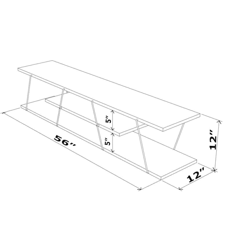 Kylind TV Stand for TVs up to 58" Mid-century Modern