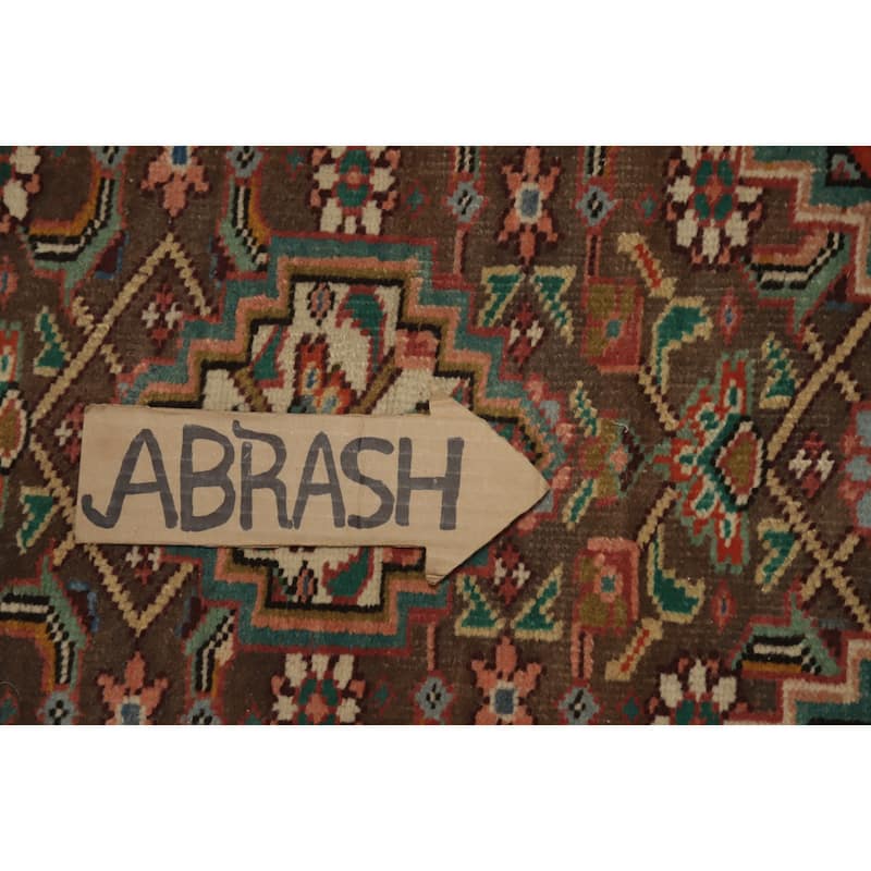 Hand Knotted Oriental 100% Wool Carpet Traditional Medallion Oranges & Rust Tabriz Area Rug - 5' 9'' X 2' 10''
