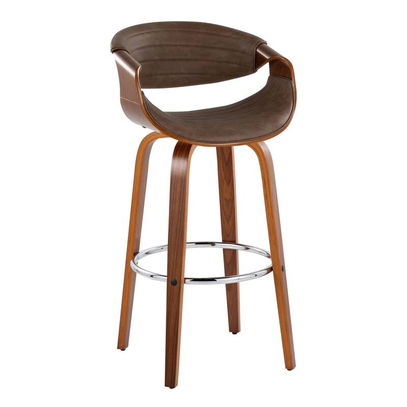 Carson Carrington Kanteborg 30" Fixed-Height Bar Stool with Round Footrest (Set of 2)
