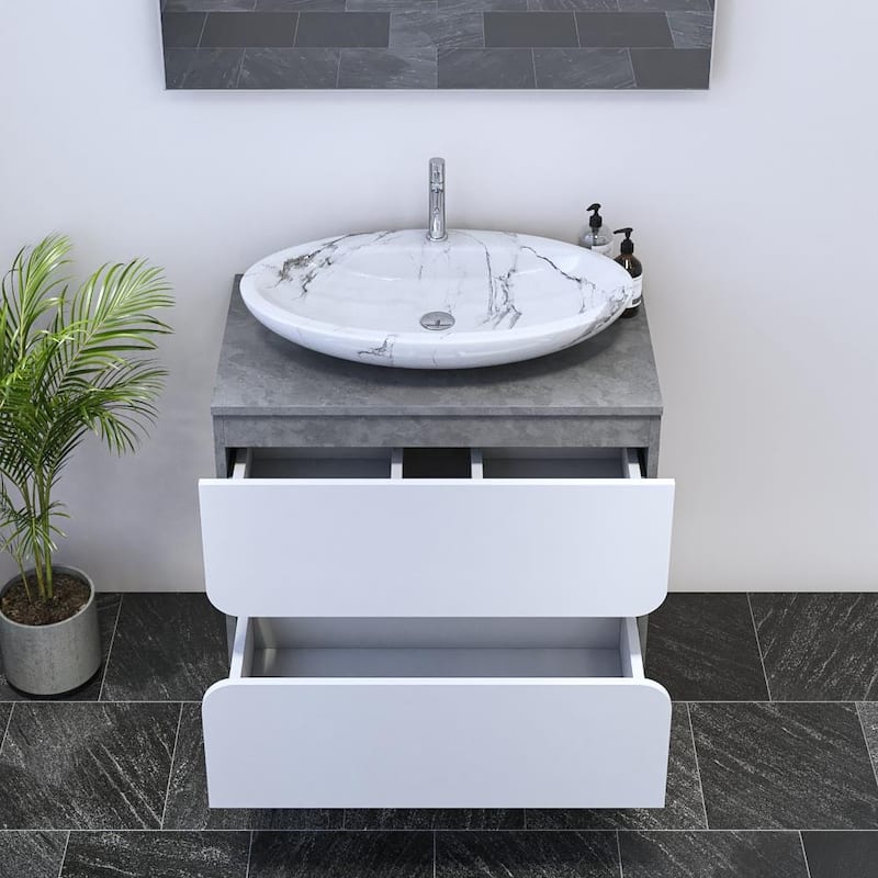 Azurro 2S 80 Floating Bathroom Vanity (32" Width)
