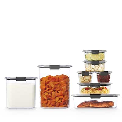 Rubbermaid® Brilliance™ Food Storage Containers, 16 Piece Plastic Containers with Lids