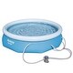 preview thumbnail 4 of 6, Bestway 10' x 30" Fast Set Inflatable Above Ground Pool w/ Filter Pump & Cover