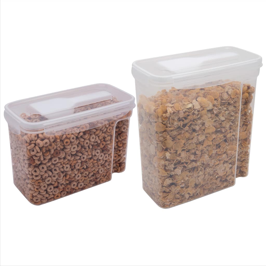 Kitchen Details 2 Pack Airtight Cereal Container with Scooper