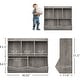 preview thumbnail 2 of 15, Kids 2-Tier Toy Storage Organizer Bookshelf,5 Compartment Bookshelf
