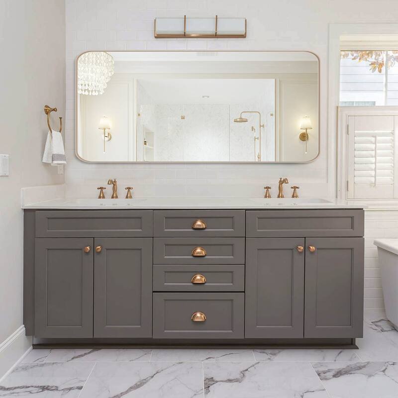 Rectangle Bathroom Mirror for Vanity Wall Mounted Vertical Horizontal Makeup Mirror