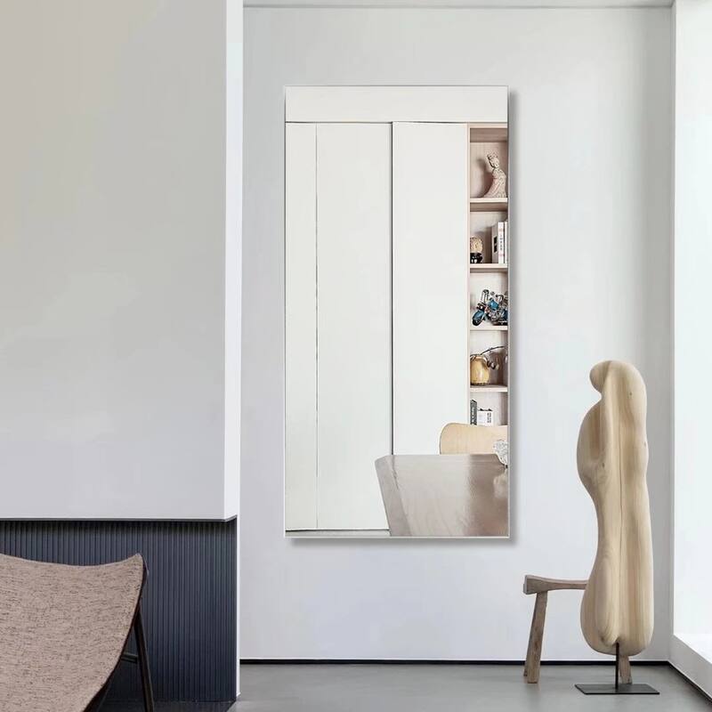 Accent Metal Frame Full-Length Wall-Mounted Hanging Mirror - 47x22