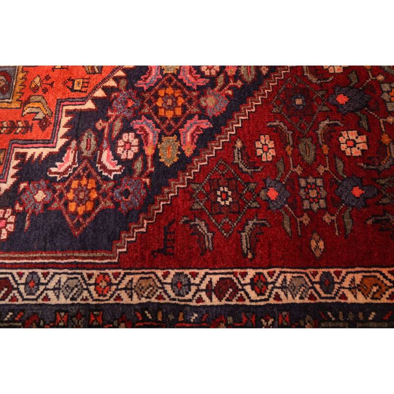 ECARPETGALLERY Hand-knotted Anatolian Vintage Red Wool Rug - 4'1 x 6'11