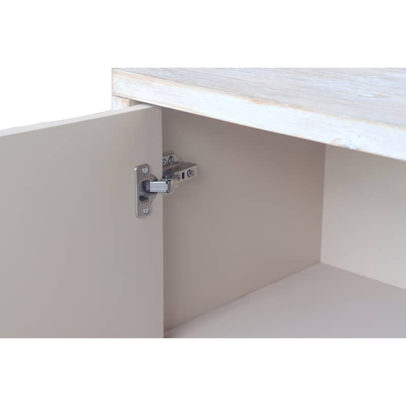 Farmhouse Style Wooden Sideboard Buffet Server Cabinet with Doors