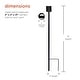 preview thumbnail 3 of 9, Alpine Corporation 31" Tall Outdoor Metal Gazing Globe Display Stand, Black