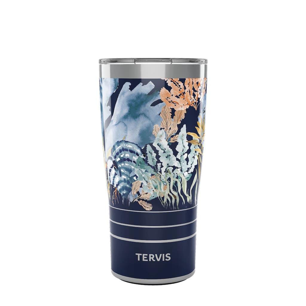 Tervis Traveler Sara Berrenson Deep Sea Kelp Triple Walled Insulated Travel Tumbler, Stainless Steel - 20oz