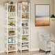 preview thumbnail 5 of 16, 78.7 Inch Extra Tall Narrow Bookshelf, 7 Tier Corner Bookcase