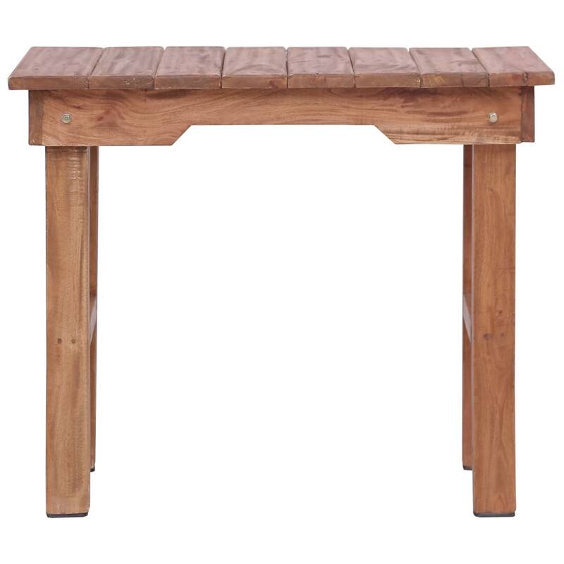 vidaXL End Table 27.6"x13.8"x23.6" Solid Wood Mahogany - 27.6" x 13.8" x 23.6"