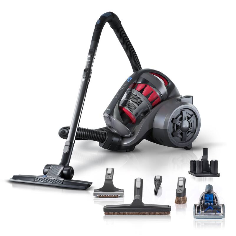 Prolux RS4 Lightweight Bagless Canister Vacuum with Dual HEPA Filtration Premium Button Lock Tools and Automatic Cord Rewind