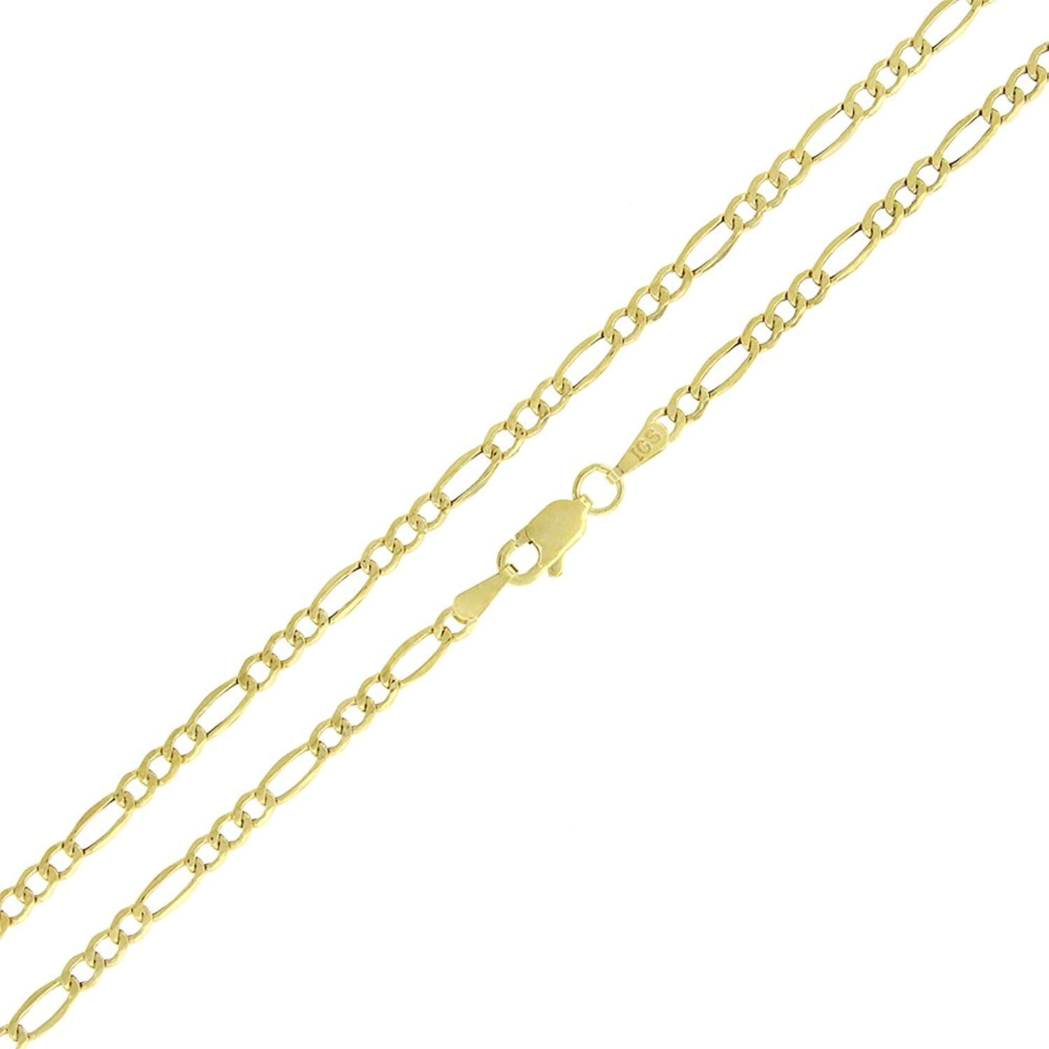 Pori Jewelers 10K Gold 3.5MM Hollow Curb/Cuban Chain Bracelet and Necklace Rose, 20 Pori Jewelers 10K Gold 3.5MM Hollow Curb/Cuban Chain Bracelet and Necklace Rose, 20
