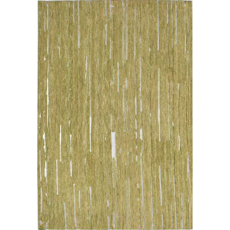 Addison Dazzle Modern Hand Spun Wool and Metallic Area Rug - 5'X7'6" - Celery - Rectangle