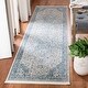preview thumbnail 8 of 7, SAFAVIEH Victoria Carmena Traditional Oriental Rug 2'2" x 12' Runner - Blue/Grey - Runner