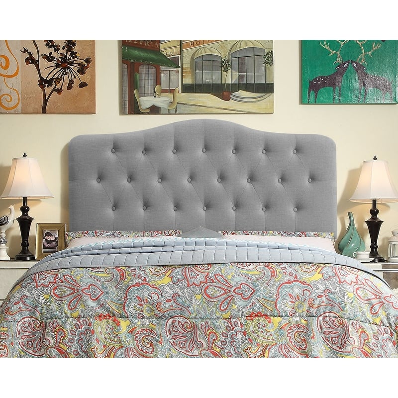 Harriman Tufted Upholstered Standard Camelback Headboard