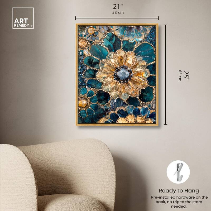 Opulent Geode IV Canvas by Art Remedy