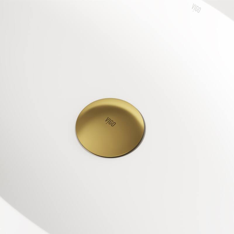 VIGO 1.75" W Bathroom Sink Pop-Up Drain in Matte Brushed Gold