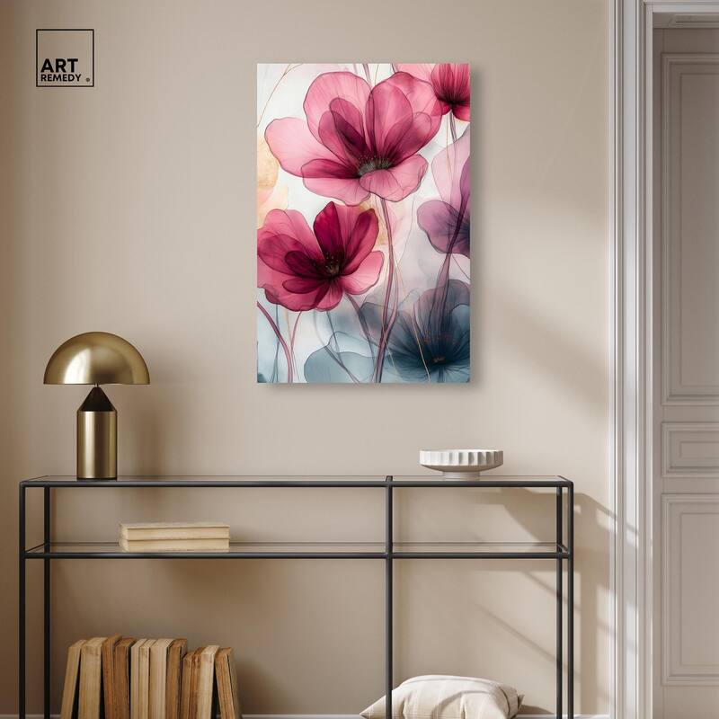 Filigree Flora II Canvas by Art Remedy, Gallery Wrapped