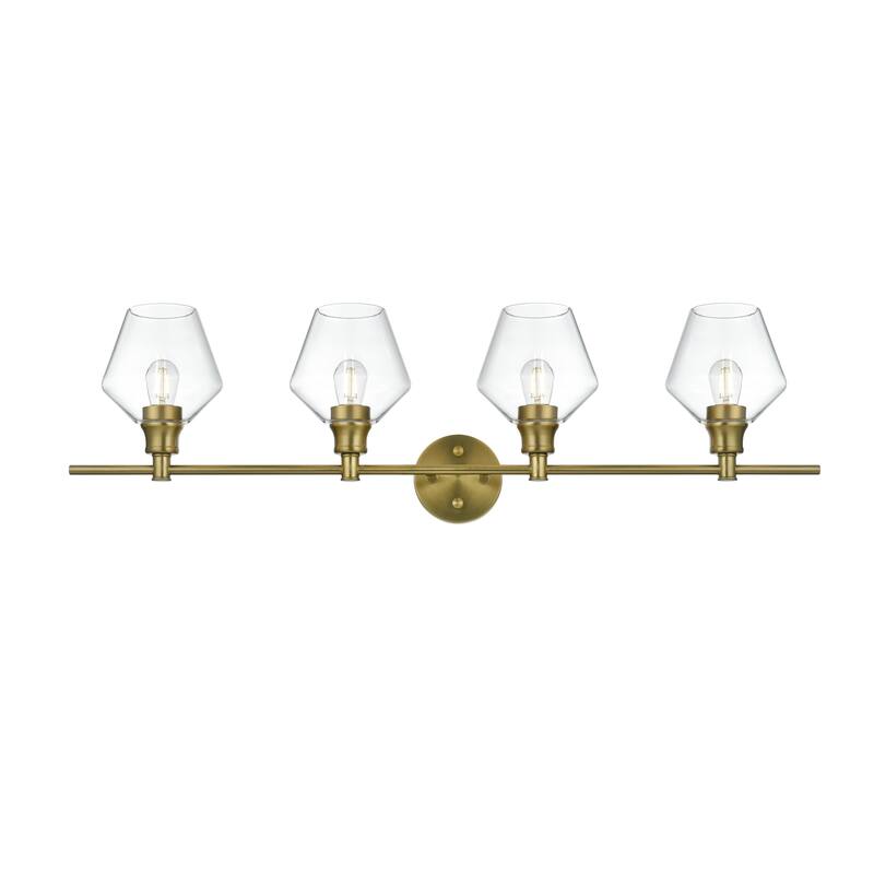 Gwyneth 4-light Clear Glass Wall Sconce