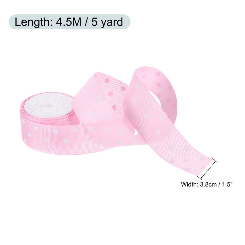 Grosgrain Ribbons with Dots Ribbon Bow Decoration
