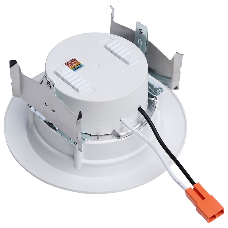 6.5/8/9.3W LED Downlight Retrofit 27K/30K/35K/40K/50K CCT 4 Inch Regressed Wafer Round