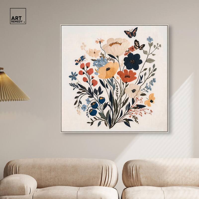 Garden of Threads I Canvas by Art Remedy