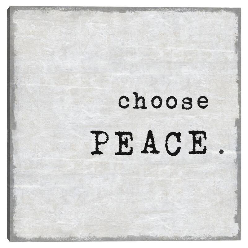 Choose Peace by Jamie MacDowell Canvas Art Print